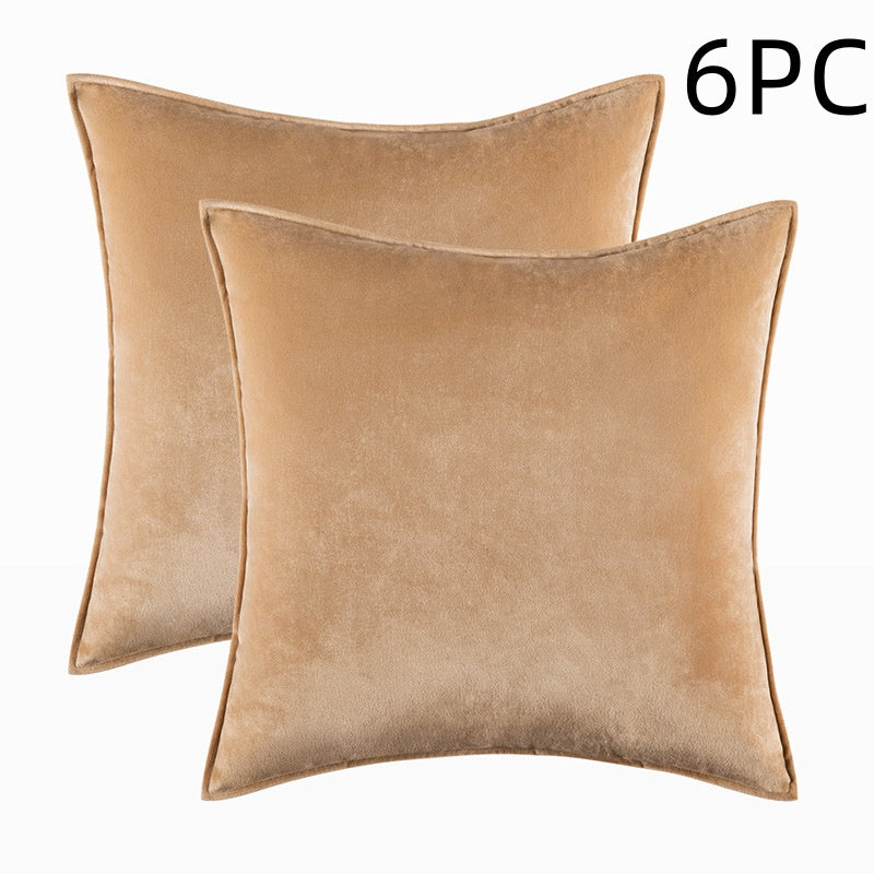 Funda Cojín Terciopelo Lumbar — Sofá y Cama