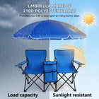 Silla de Playa Doble con Sombrilla — Plegable y Resistente al Agua
