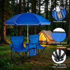Silla de Playa Doble con Sombrilla — Plegable y Resistente al Agua