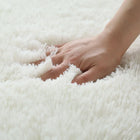 Alfombra Peluda Blanca — Suave y Antideslizante