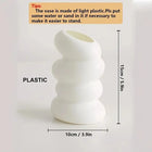 Jarrón Espiral Blanco Decorativo — Estilo Nórdico Minimalista para Flores y Decoración