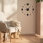 Reloj de Pared Sin Marco DIY — Silencioso Estilo Minimalista para Salón y Oficina
