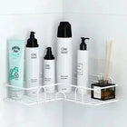 Estante Metálico Flotante para Baño y Cocina — Organizador Minimalista Sin Taladro