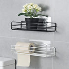 Estante Metálico Flotante para Baño y Cocina — Organizador Minimalista Sin Taladro