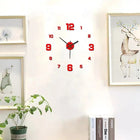 Reloj de Pared Sin Marco DIY — Silencioso Estilo Minimalista para Salón y Oficina