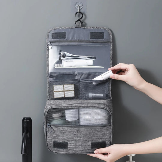 Neceser de Viaje Impermeable Colgante — Organizador de Baño para Hombre y Mujer