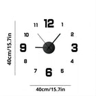Reloj de Pared Sin Marco DIY — Silencioso Estilo Minimalista para Salón y Oficina