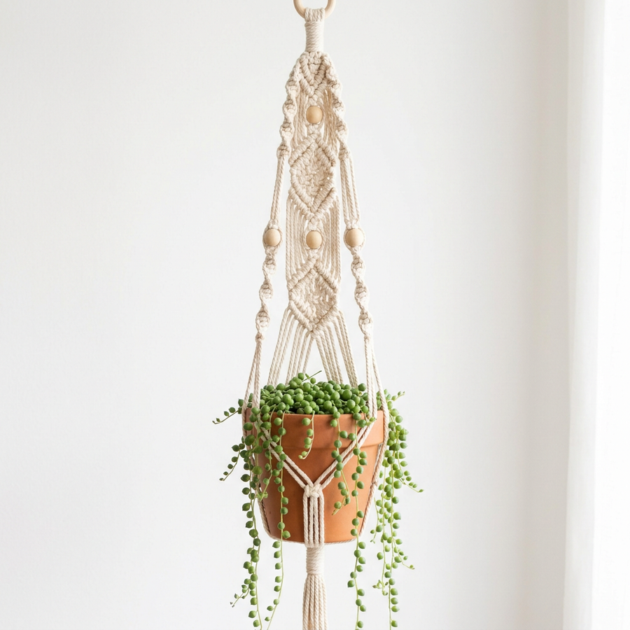 Macetero Colgante Macramé